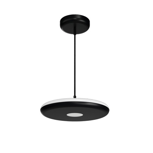 Kruhová - OS ZET60074 ZETA ST1 PF závěsné plastové svítidlo černá IP40 3000 K 31W LED - OSMONT - foto 1