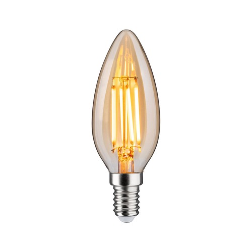 E14 - P 29191 1879 Filament 230V 3-krokové-stmívatelné LED svíčka E14 3 Step Dim 4,9W 1800K stmívatelné zlatá - PAULMANN - foto 1