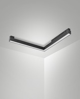 Lištové 1 fáze Ermes 48V - FABAS 6525-43-163 Lineární LED modul Ermes rohový 2236lm 2700K On/Off černá - FABAS