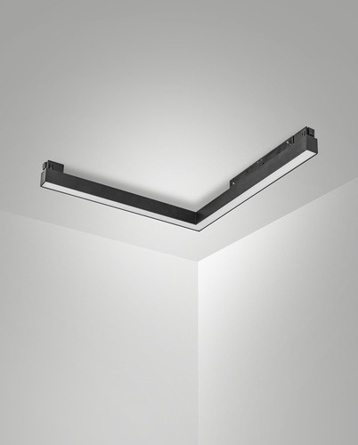 Lištové 1 fáze Ermes 48V - FABAS 6525-43-163 Lineární LED modul Ermes rohový 2236lm 2700K On/Off černá - FABAS - foto 1