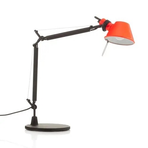 Stolní lampy pracovní - AR AS01183002 Stolní lampa Tolomeo Micro Bicolor černá / korálová - ARTEMIDE - foto 1