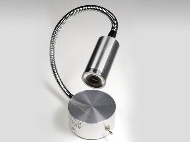 S ramenem - BPM 8105.01.WS.SA-SA.OP.ST.9.30 Nástěnné svítidlo Okuma LED, husí krk, leštěný hliník, 3W, 3000K, 120lm (starý kód: 8105.01) - BPM - foto 1