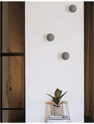 Nepřímé osvětlení - NV 9831051 Nástěnné svítidlo NETUNE šedý beton a bílý hliník LED 6W 220-240V 3000K IP20 - NOVA LUCE - foto 1