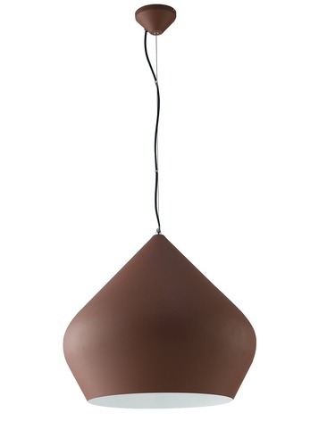 Kruhová - FAN I-THOLOS-S52 BRO Závěsné svítidlo THOLOS bronzo/bílá, 1xE27, 52 x 201 cm - FANEUROPE - foto 1