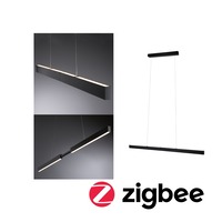 Podélná - P 78024 LED závěsné svítidlo Smart Home Zigbee 3.0 Aptare RGBW+ stmívatelné / 2x16W černá kartáčovaná - PAULMANN