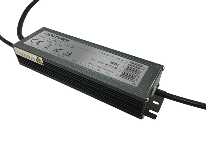 Stabilizované napětí - CEN RDAC200-2467 SPARE PART STRIP LED DRIVER 200W IP67 - CENTURY - foto 1