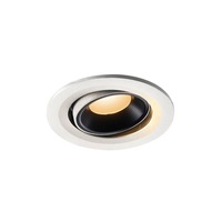Kruhová - LA 1005331 NUMINOS® MOVE S zápustné stropní svítidlo bílé/černé 2700 K 40° - BIG WHITE (SLV)
