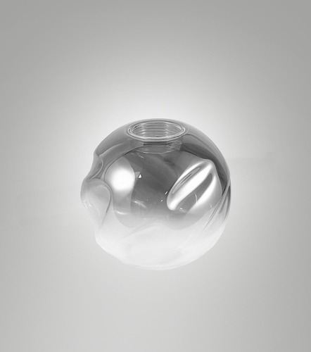 Stínidla, kryty, clony - FABAS 3848-51-379 Stínidlo Kit Luci Glass pro závěsnou základnu 8W šedá - FABAS - foto 1