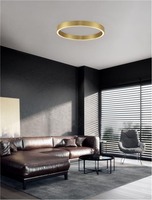 Kruhová - NV 9558650 Stropní svítidlo STING LED stropní svítidlo hliník a akryl bronz Epistar SMD2835 50W 3000K Eaglerise TRIAC driver D80 H7.8 120st. IP20 stmívatelné - NOVA LUCE