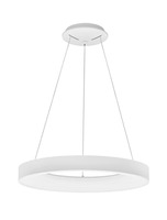 Kruhová - NV 9453043 Závěsné svítidlo RANDO SMART bílý hliník a akryl LED 50W 230V 3000K - 4000K IP20 Tuya stmívatelné - NOVA LUCE