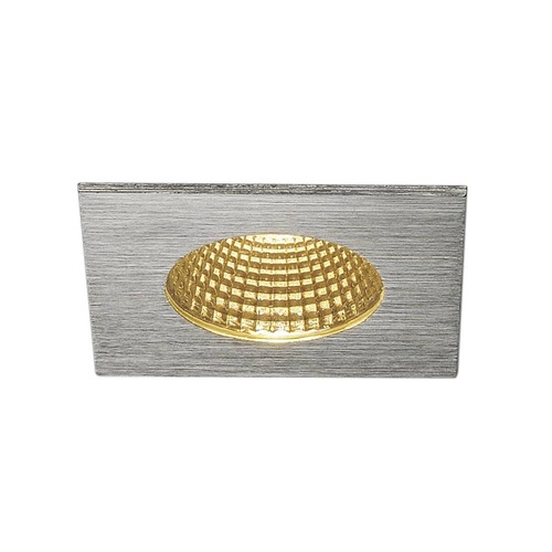 Hranatá - LA 114436 PATTA-I zápustná česaný hliník hranatá 230V/500mA LED 9W 38° 3000K - BIG WHITE (SLV) - foto 1