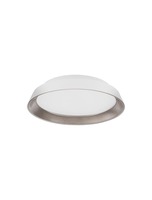 Kruhová - NV 9081260 Stropní svítidlo VELA bílá zvenku kávová hnědá uvnitř hliník a akryl LED 30W 230V CRI 80 3000K IP20 stmívatelné - NOVA LUCE