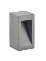 Sloupková - NV 9540207 Venkovní sloupkové svítidlo BARCO šedý beton skleněný difuzor LED 6W 3000K 120-230V IP65 - NOVA LUCE