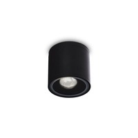 Přisazená - ILUX 122687 Venkovní stropní svítidlo Ideal Lux Gun PL1 nero 122687 černé 11cm IP44 - IDEALLUX