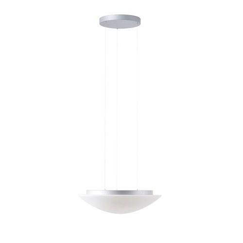 Kruhová - OS AUR71385 AURA LE5 závěsné skleněné svítidlo stříbrná / bílá IP40 3000/4000 K 34W LED - OSMONT - foto 1