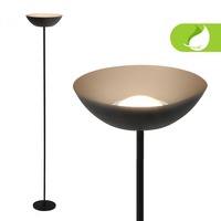 Stojací lampy - BRILO 1500015 BRILONER Estate LED stojanová bezdrátová lampa, stmívatelné, dotykový vypínač, černá 1500015