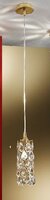 Subtilní - OR HL 6-1549/1 ZLAT Závěsné svítidlo 1x40W G9 zlato/křišťál "Asfour", průměr 9cm - ORION