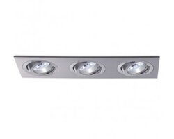 Hranatá - BPM 3013 Vestavné svítidlo Aluminio Plata, kartáčovaný hliník 3x50W, 12V - BPM