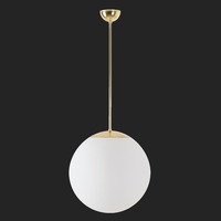 Nouzové osvětlení - OS ADR68313 ADRIA P3 závěsné skleněné svítidlo mosaz leštěná / bílá IP40 3000 K 27W LED nouzové kombinované 1 h (původní kód OS 68313) - OSMONT