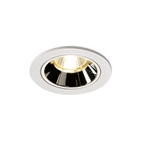 Kruhová - LA 1003807 NUMINOS® DL S vnitřní LED zápustné stropní svítidlo bílá/chrom 3000 K 20° včetně listových pružin - BIG WHITE (SLV)
