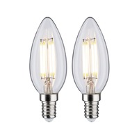 E14 - P 28916 LED svíčka Filament E14 230V 2x4,8W 4000K mat - PAULMANN