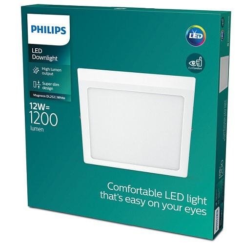 Hranatá - PH 8719514328716 MAGNEOS SVÍTIDLO PŘISAZENÉ HRANATÉ LED 12W 1200lm 2700K, bílá - PHILIPS (929002661231) - foto 1