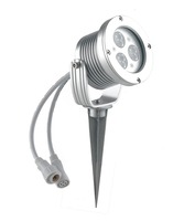 Zápichy - FAN LED-IRIDE-9P Venkovní reflektor IRIDE DC12/24V stříbrná, hliník, 9x1 W, RGB, stmívatelné, IP65, 13,8 x 9,9 x 9,9 cm - FANEUROPE