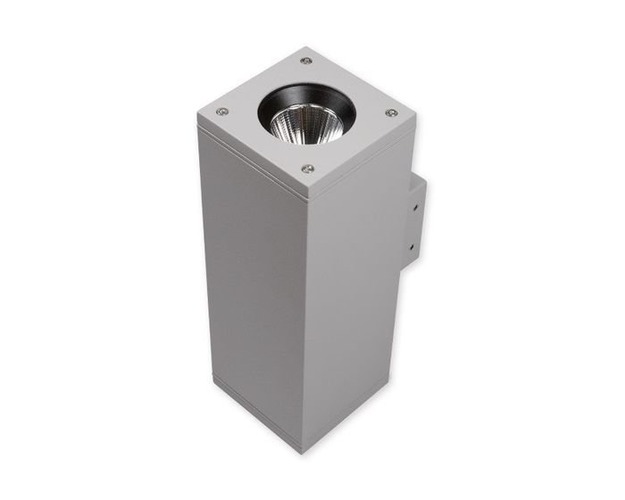 Nástěnná - KHL K60001.01.WS.GY-GY.15.ST.8.30 600011WYY13   Nástěnné svítidlo Hammer hranaté šedé LED 30,6W 3000K 100x100x270mm - KOHL-Lighting (starý kód: KHL K52301.GY) - foto 1