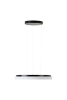 Kruhová - OS CAR66880 CARINA LE2 závěsné skleněné svítidlo černá / bílá IP40 4000 K 32W LED - OSMONT