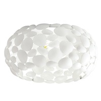 Dekorativní - FAN I-DIONISO-PL48-BCO Stropní svítidlo Dioniso, bílé, 3 x E27, 48 x 21 cm - FANEUROPE