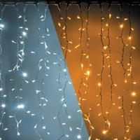 Závěsy a sítě - DLED CBN0101W DecoLED LED světelná záclona - 1x1,5m, bi-color, 150 diod