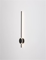 Podélná - NV 9061428 Nástěnné svítidlo CLOCK LED černý hliník 3000K 16+6W - NOVA LUCE