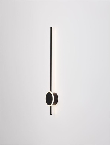 Podélná - NV 9061428 Nástěnné svítidlo CLOCK LED černý hliník 3000K 16+6W - NOVA LUCE - foto 1