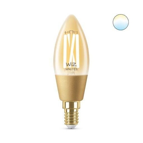 WiZ - PH 8718699787257 LED Žárovka WiZ Tunable White Filament Amber 8718699787257 E14 C35 4,9-25W 370lm 2000-5000K, stmívatelná - PHILIPS - foto 1
