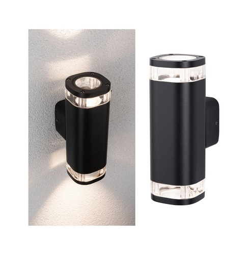 Nástěnná - P 94719 Venkovní nástěnné svítidlo Colum IP44 80x112mm max. 20W 230V antracit hliník - PAULMANN - foto 1