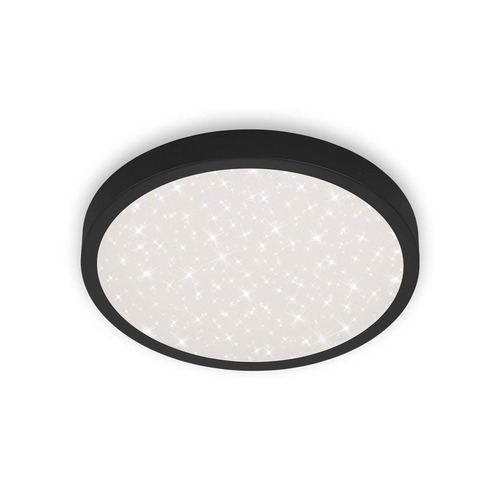 Kruhová - BRILO 3071015 LED stropní svítidlo hvězdné nebe, pr. 38 cm, 24 W, 3000 lm, černá (starý kód: BRILO 3071-015) - BRILO - foto 1