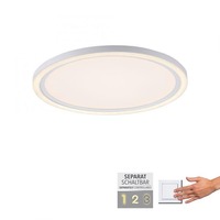 Kruhová - LD 14883-16 BEDGING LED stropní svítidlo bílé kruhové ovládání vypínačem teplá bílá paměťová funkce 3000K - LEUCHTEN DIREKT / JUST LIGHT