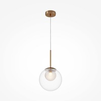Koule - M MOD521PL-01G3 AKCE - Závěsné svítidlo Basic form G9 20W zlatá kov/průhledné sklo - MAYTONI
