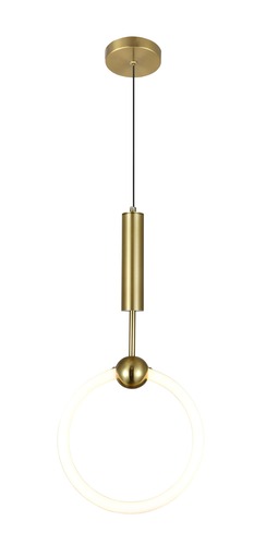 LED přívěšek - LED závěsná lampa 11W měď - foto 1