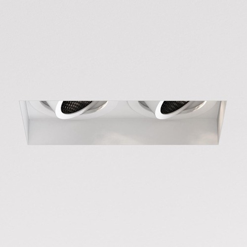 Hranatá - AST 1248022 Downlight svítidlo Trimless Square Twin nastavitelné 2x6W GU10 bílá - ASTRO Lighting - foto 1