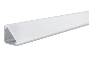 Al profily rohové - P 70262 Delta Profil s difusorem 1m eloxovaný hliník, satin, hliník/plast - PAULMANN