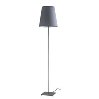 Stojací lampy - FAN I-ELVIS-PT GR Stojací lampa Piantana Elvis, šedá, 1 x E27, 34 x 155 cm - FANEUROPE