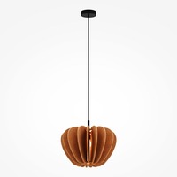 Dekorativní - M MOD398PL-01BR Závěsné svítidlo Cambio E27 60W černá/hnědá hliník - MAYTONI