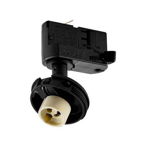 Svítidla - IMPR 707247 Deko-Light 3-fázové bodové svítidlo - Can základna, 1x max. 7,5 W GU10, černá - LIGHT IMPRESSIONS - foto 1