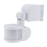 LED senzory - LED PIR pohybový senzor IP44 300 ° bílá