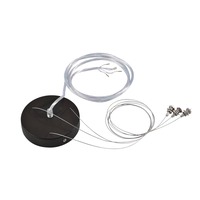 Kotvící prvky, držáky, závěsy - LA 135250 Závěsná sada pro 1–10 V MEDO LED, černá, 5žilový kabel - BIG WHITE (SLV)