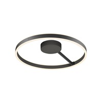 Kruhová - LA 1008556 ONE nástěnné a stropní svítidlo, kulaté, 2700/3000K, 23W, DALI, Dotykové ovládání, 130°, černé - BIG WHITE (SLV)