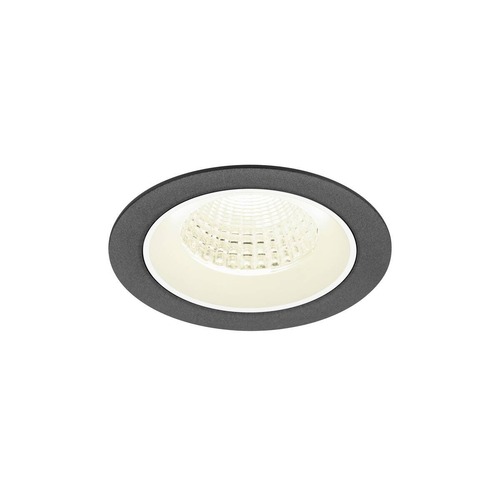 Kruhová - LA 1009638 NUMINOS® M Stropní vestavné svítidlo, 4000 K, 55°, IP20, kulaté, černé / bílé - BIG WHITE (SLV) - foto 1