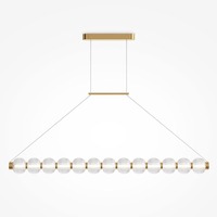 Podélná - M MOD555PL-L18G3K Závěsné svítidlo Amulet 3000K 22W teplá bílá 1050lm zlatá kov sklo - MAYTONI