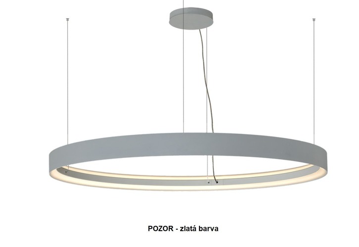 Kruhová - HAL 108Z-50137K-31FOD/830 Závěsné svítidlo INDI (108Z-50137K-31FOD/830, 50M0/2731) zlaté stmívatelné DALI - HALLA - foto 1